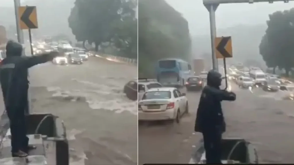 Rain At Amrutanjan Bridge