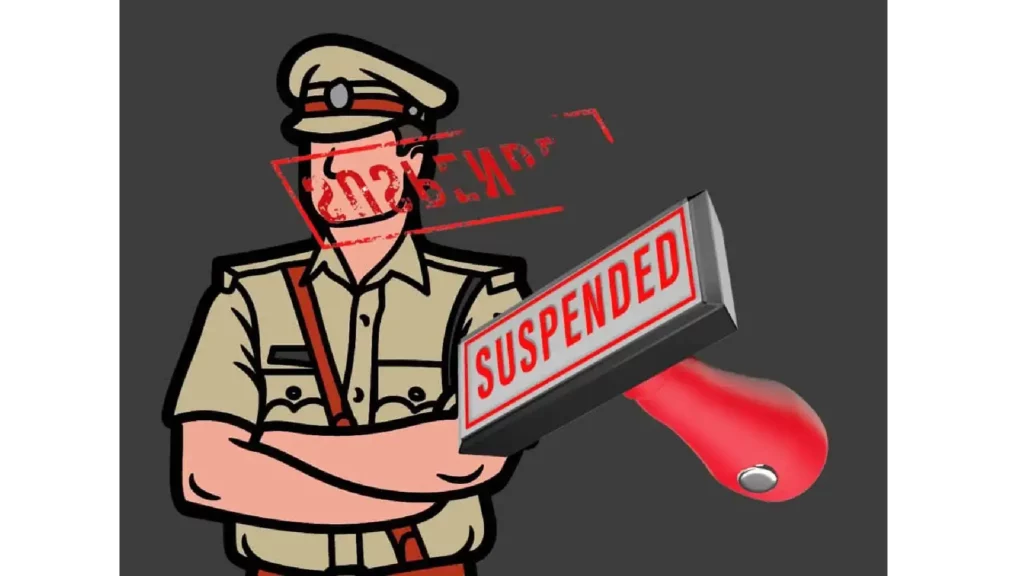 police suspended