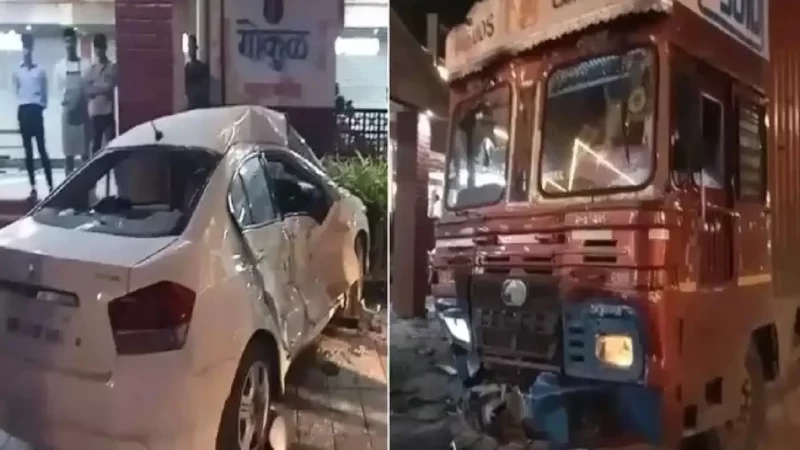 Pune Solapur Highway Accident