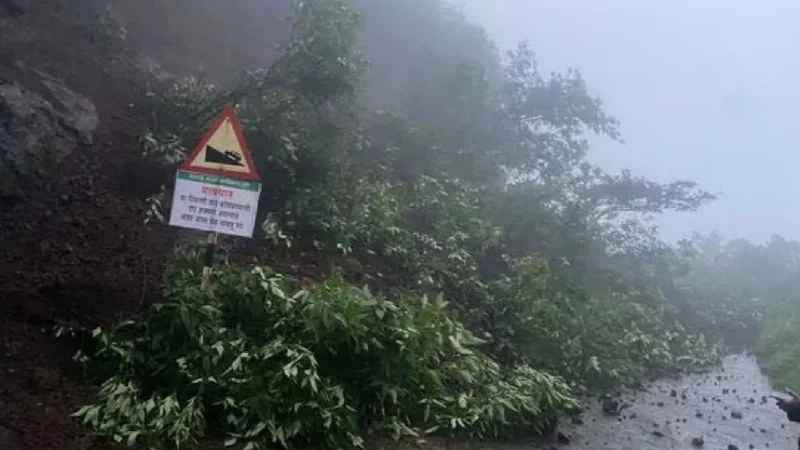 Landslide Sinhagad Ghat Road