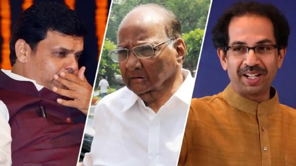 Sharad Pawar-Devendra Fadnavis-Uddhav Thackeray