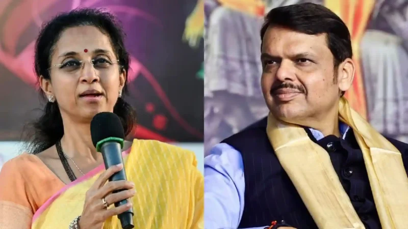 Supriya Sule - Devendra Fadnavis