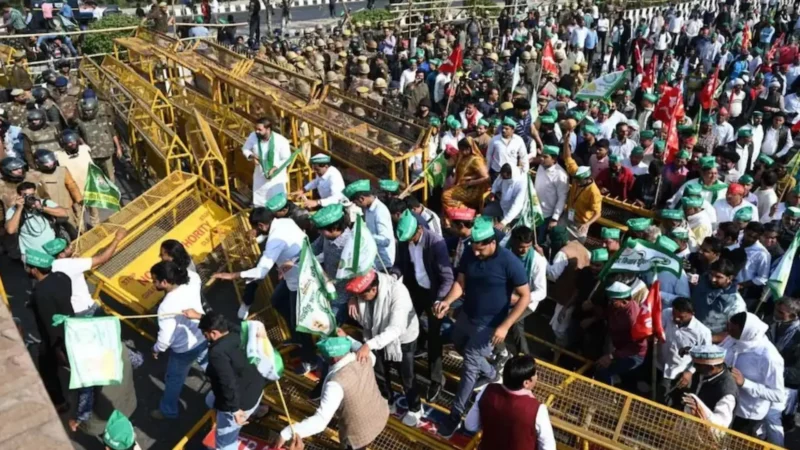 Farmers Protest March Delhi