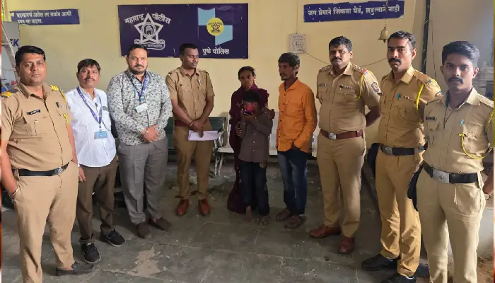 Pune Crime News | A 10-year-old boy who went missing from his parents in Karvenagar is safe; police's quick action reunites him with his family