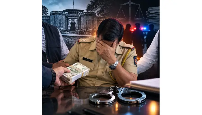 Pune ACB Trap | Pune: Assistant Police Inspector caught in the anti-corruption net while taking a bribe of 50,000 to file a charge sheet quickly in a fraud case