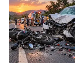 Kolhapur Accident News | कोल्हापुरात भीषण अपघात! भरधाव कारची दुचाकीला धडक; बँक मॅनेजरचा जागीच मृत्यू