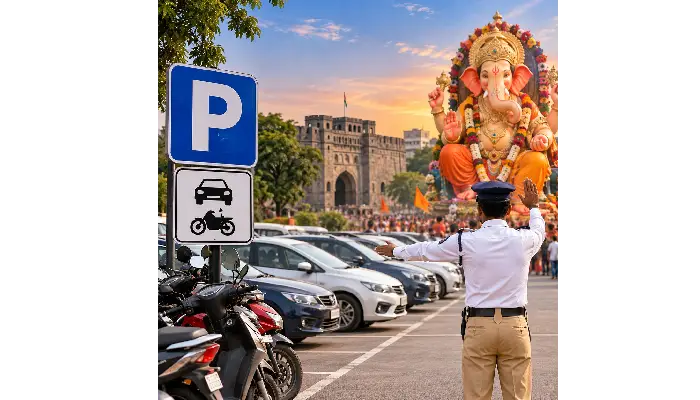 Parking Zone In Pune | Pune: Parking arrangements at 26 places in the city for Ganesh immersion; separate planning for two-wheelers and four-wheelers