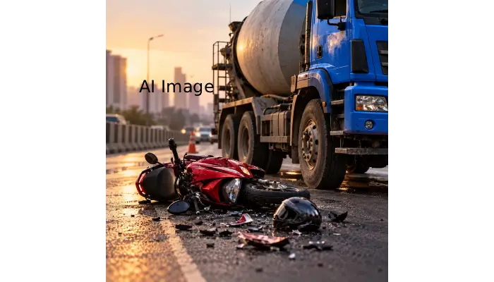 Wagholi Pune Accident News | Wagholi: Accident on Pune-Ahilyananagar road; 38-year-old woman dies in a tempo crash