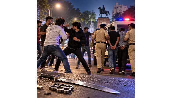 Pune Crime News | Lakshminagar police busted a gang where two groups attacked each other with swords and fighters over a dispute.