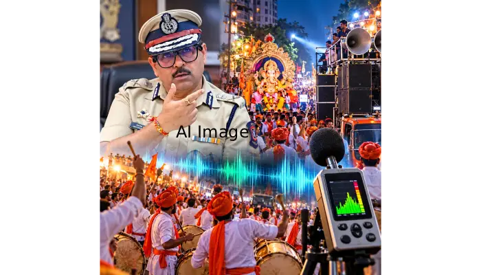 Pune Police News | Pune: Crackdown on noise pollution begins; analysis of sound recordings from 1,224 Ganesh Mandals underway.