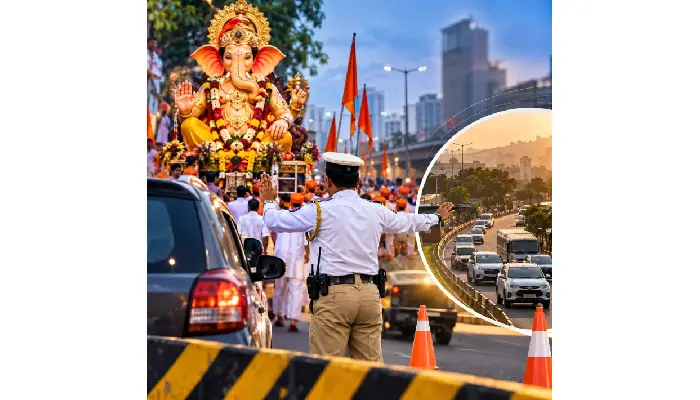 Pune Traffic Updates | Pune: Ganesh Visarjan in Wagholi on 22nd September; major changes in traffic on Pune-Ahilyanagar road