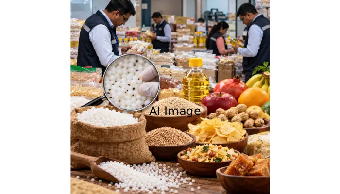 Pune FDA News | Pune: Big action by the FDA! Suspicion of adulteration in fasting foods at 14 establishments including Market Yard, Wadgaon Budruk, Dhayari, Yevalewadi, Uruli Devachi, and others! Stock worth 3.8 million seized