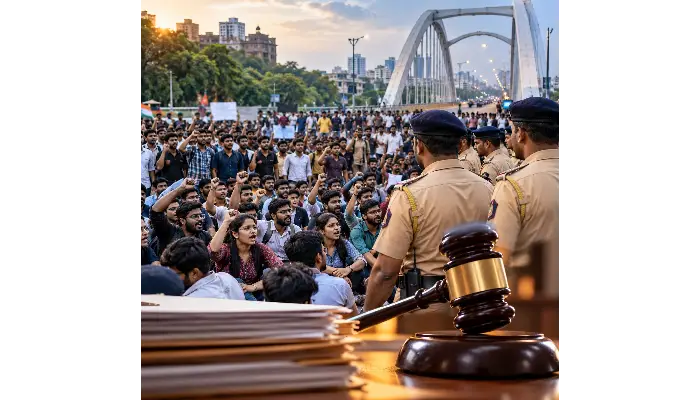 FIR Against MPSC Students in Pune | Case registered against protesters demonstrating against MPSC for continuing the agitation despite permission being denied; MLA Rohit Pawar's name excluded.
