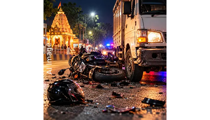 Pune Accident News | Pune: 26-year-old man returning from visiting Shankar Maharaj on Satara Road dies after a collision with a tempo; driver arrested