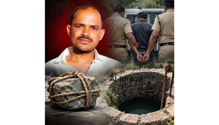Pune Crime News | Pune Shaken! Murder over a fit of swearing; body tied with a 16-kg stone and thrown into a well, accused arrested