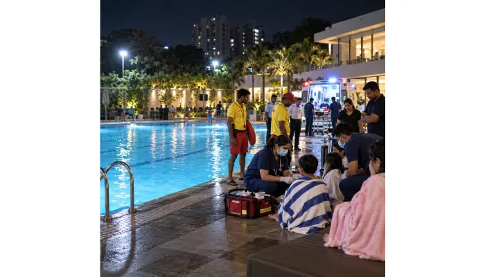 Pune Crime News | Pune: Ten children suffer health issues due to high chlorine levels in a swimming pool in the Yerwada area.